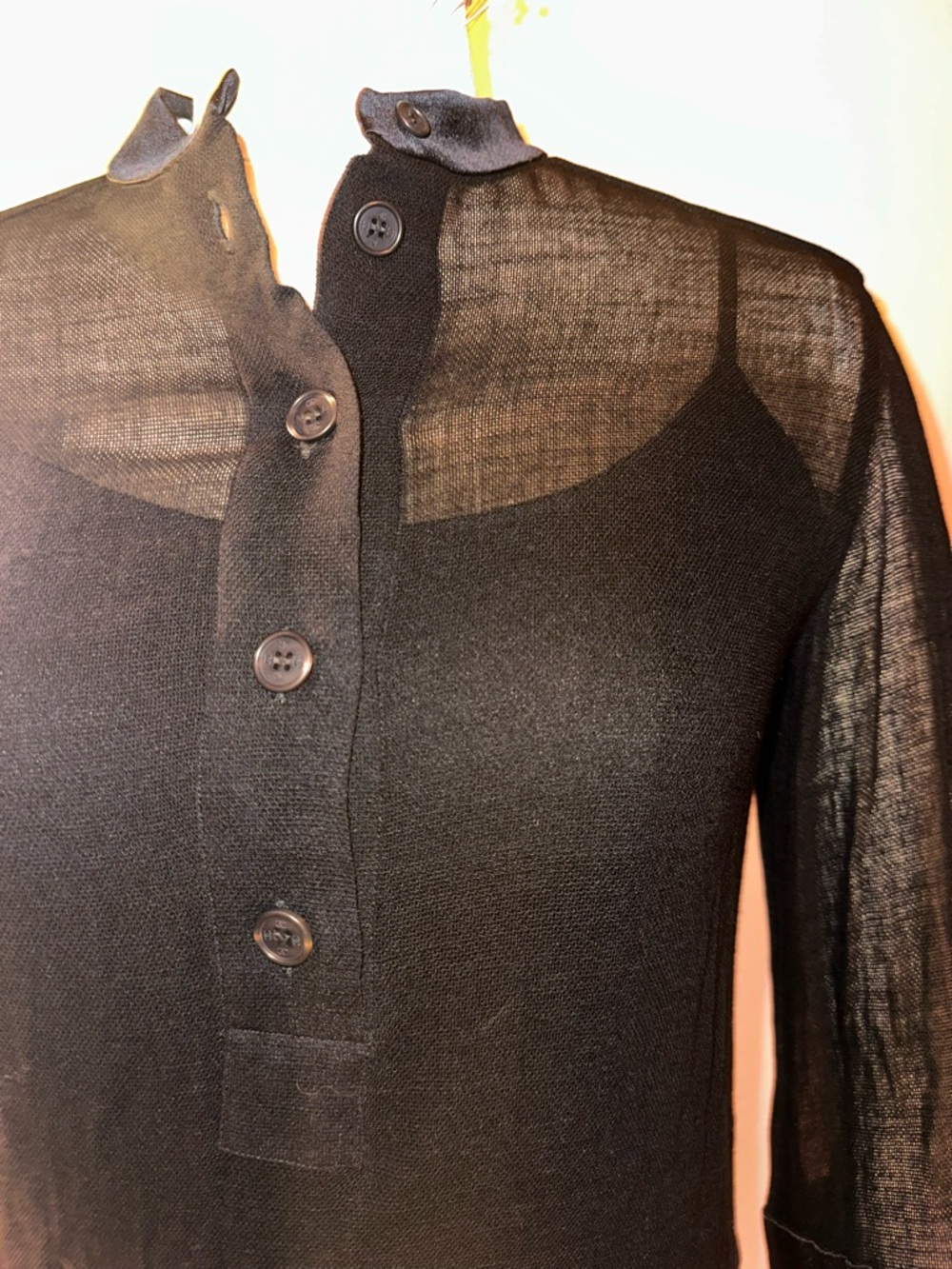 Vintage 1998 CHANEL Black Silk & wool dress